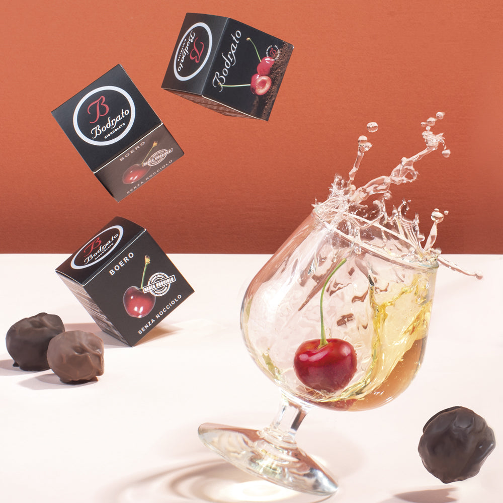 Boero 70% Dark Chocolate Covered Cherries · 100g Box - NEW!