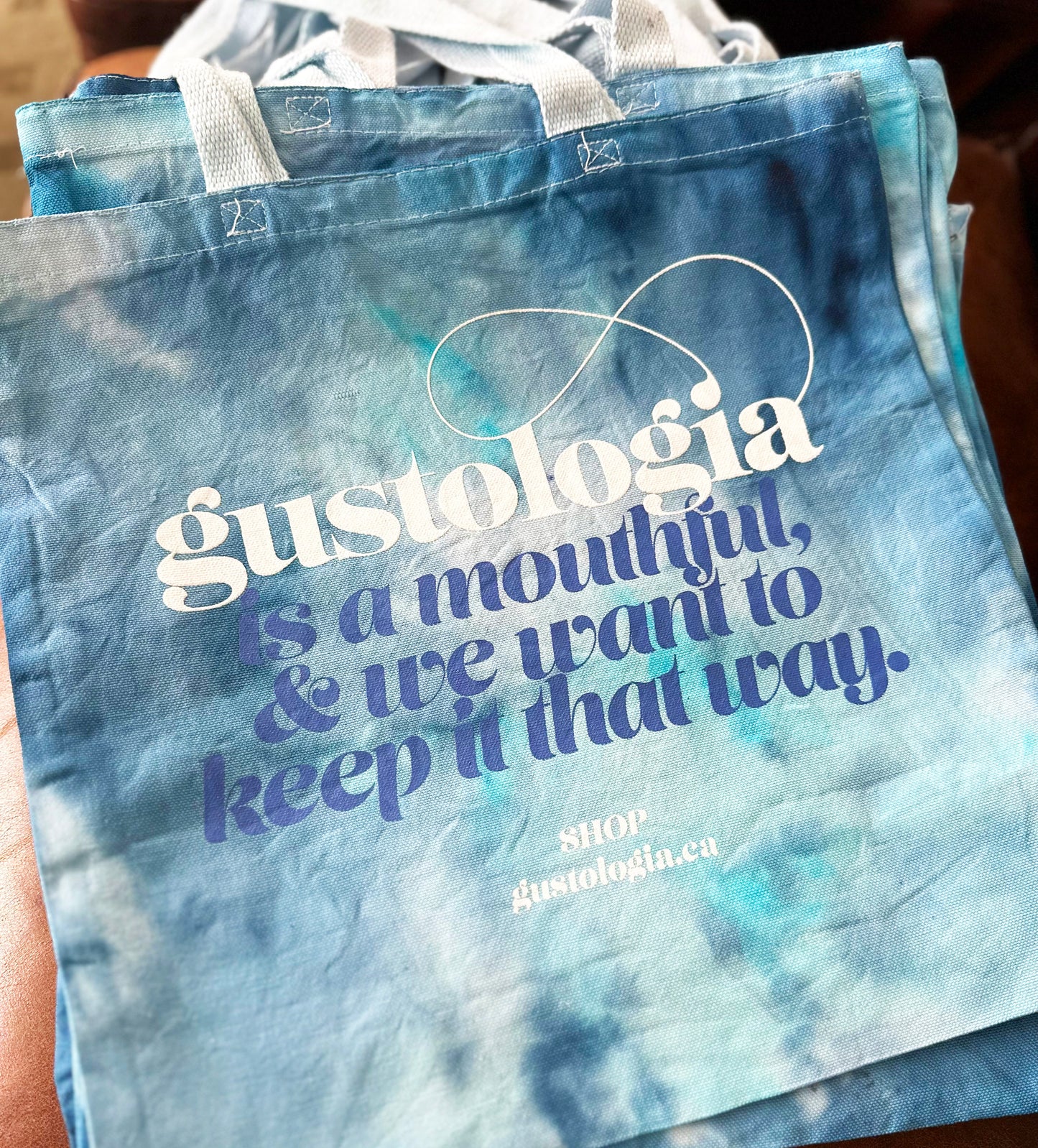 gustologia FAROUT tie dye shopper