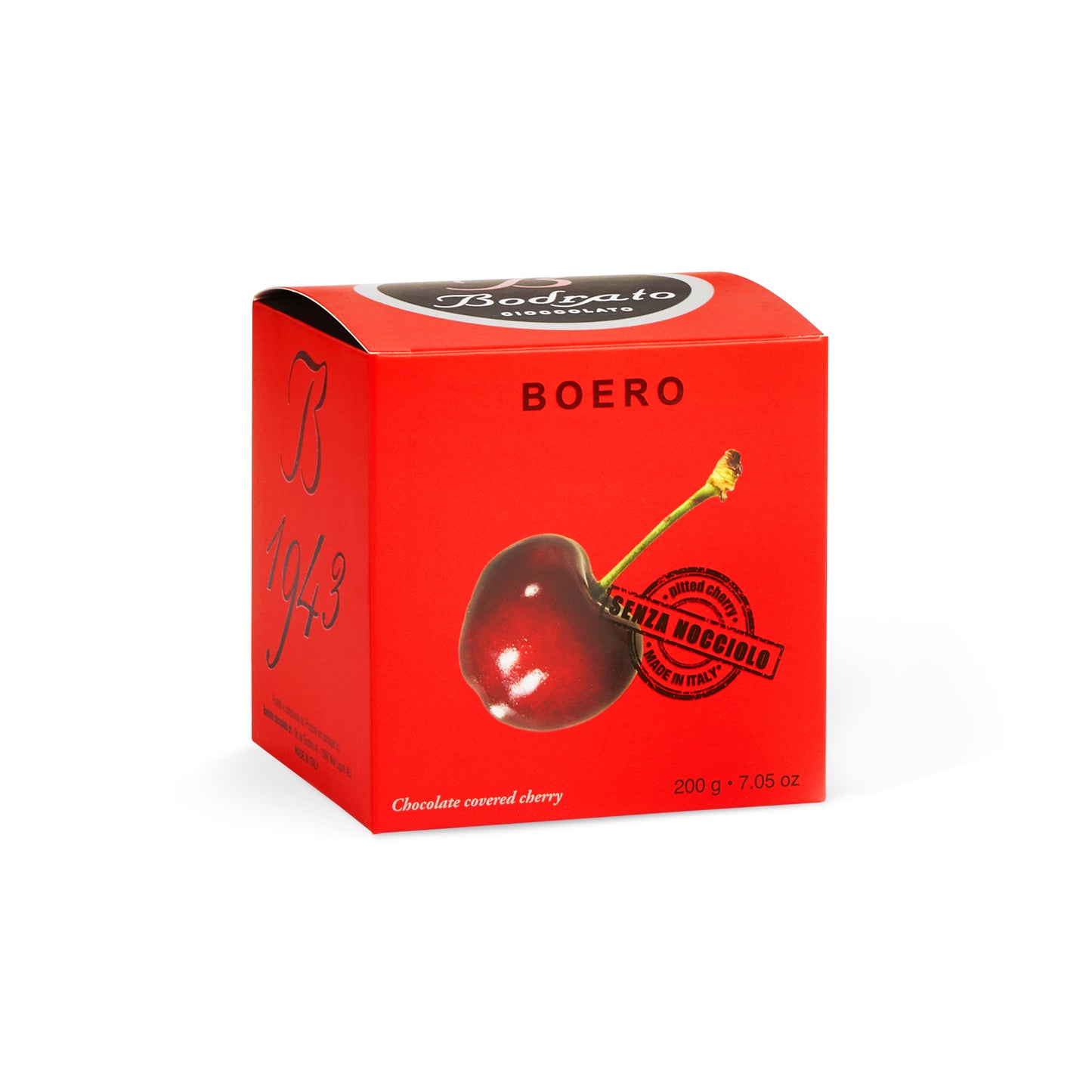 Boero Dark Chocolate Covered Cherries · 200g Box - NEW!