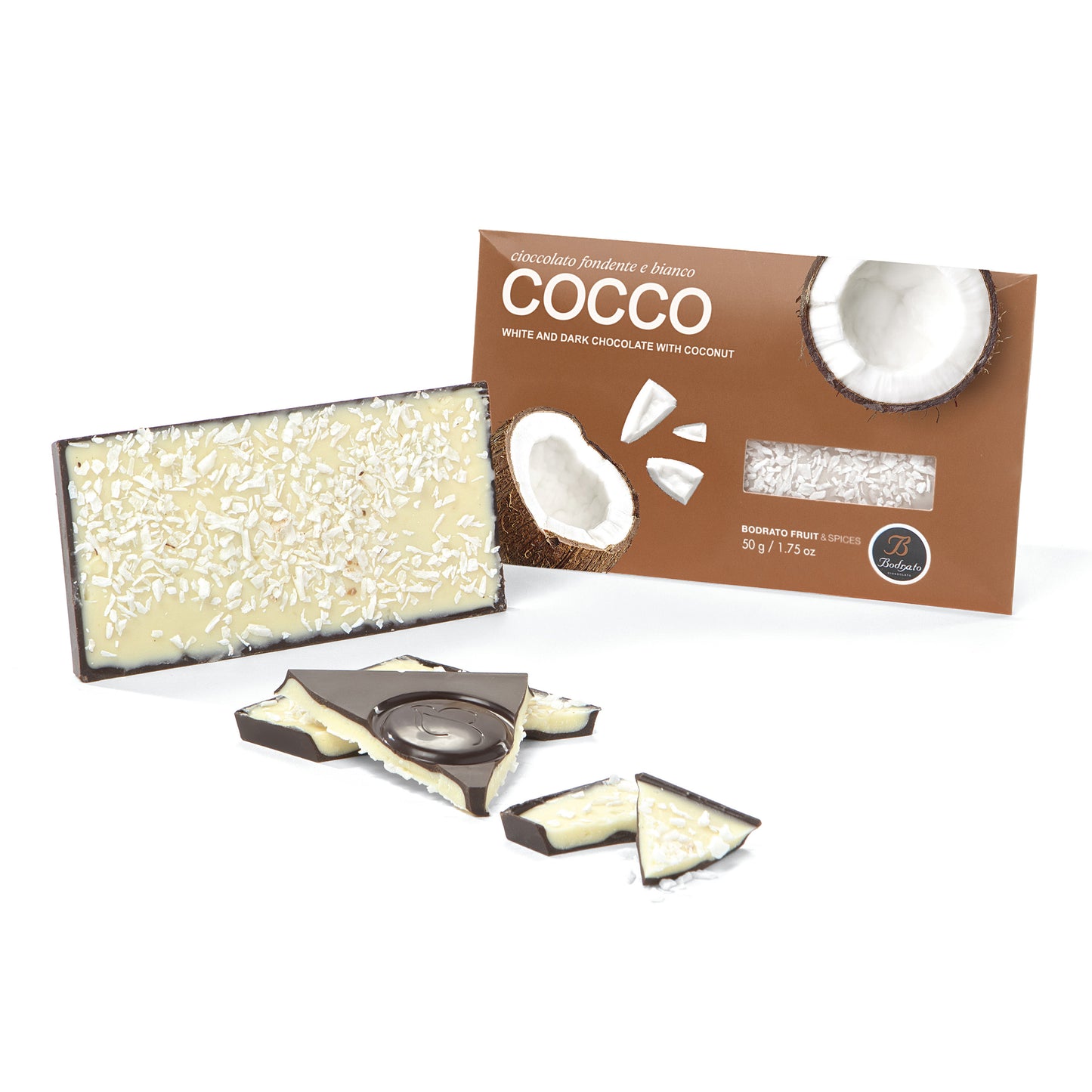 Fruit & Spice Series - Coconut Dark Chocolate Bar - NEW!