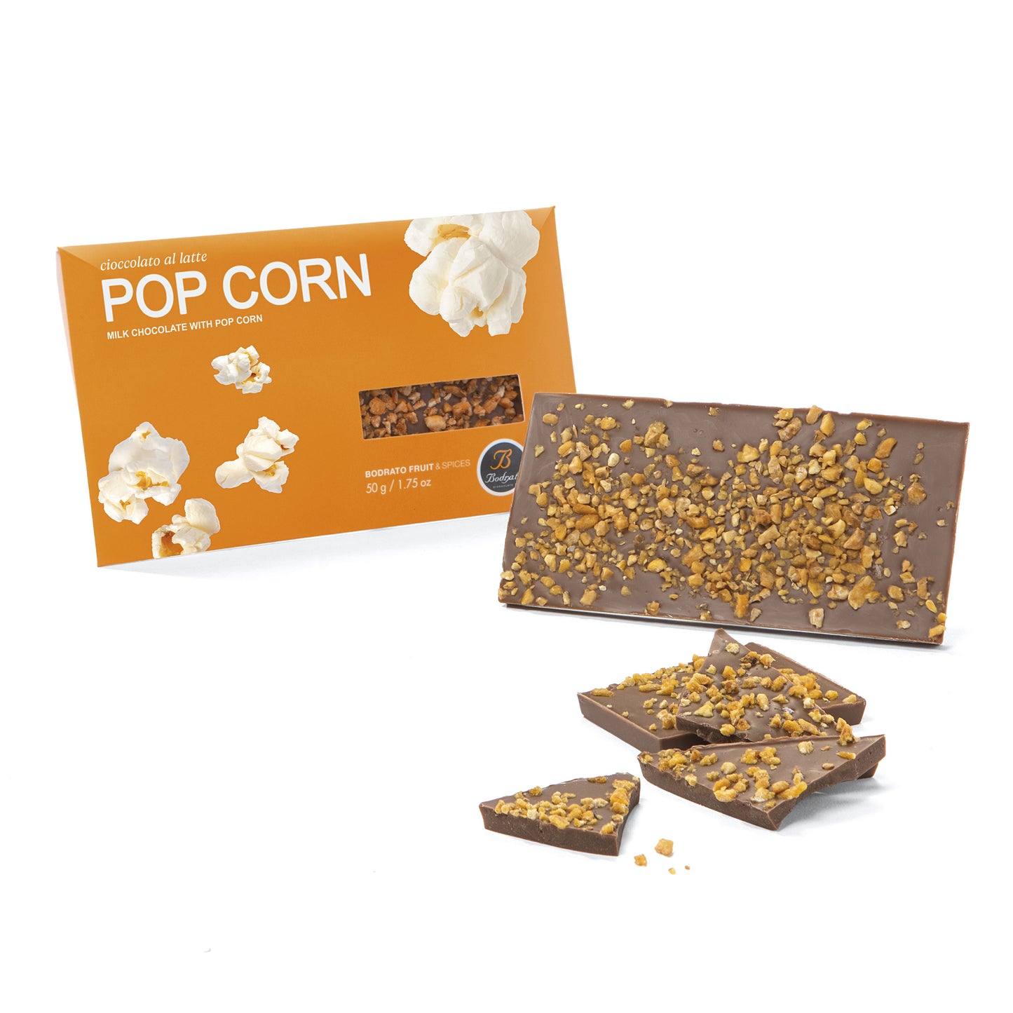 Fruit & Spice Series - Popcorn Milk Chocolate Bar - NEW!