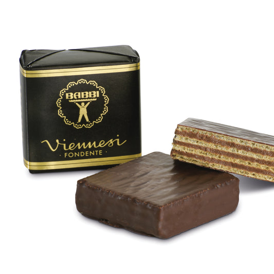 Viennesi Wafer Cookie Fondente · Double Dark Chocolate - NEW!