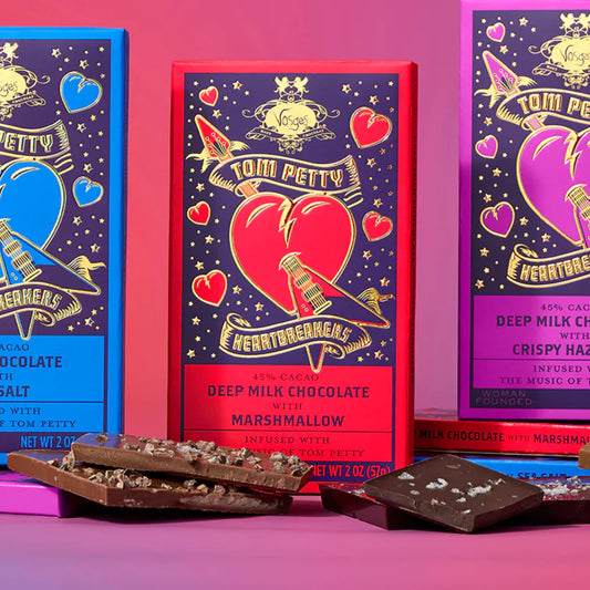 Tom Petty Marshmallow, Cocoa Nib and Milk Chocolate Bar