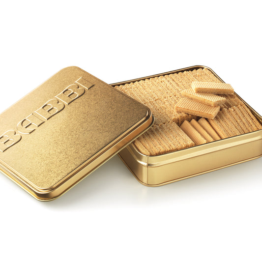 Waferini Gold Tin Nocciola · Hazelnut